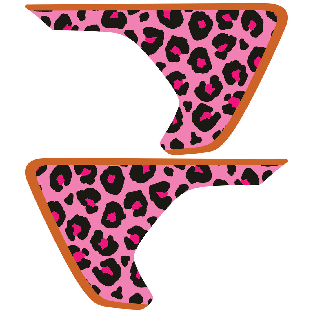 Pink Cheetah Print Fender inserts (Set of 2)