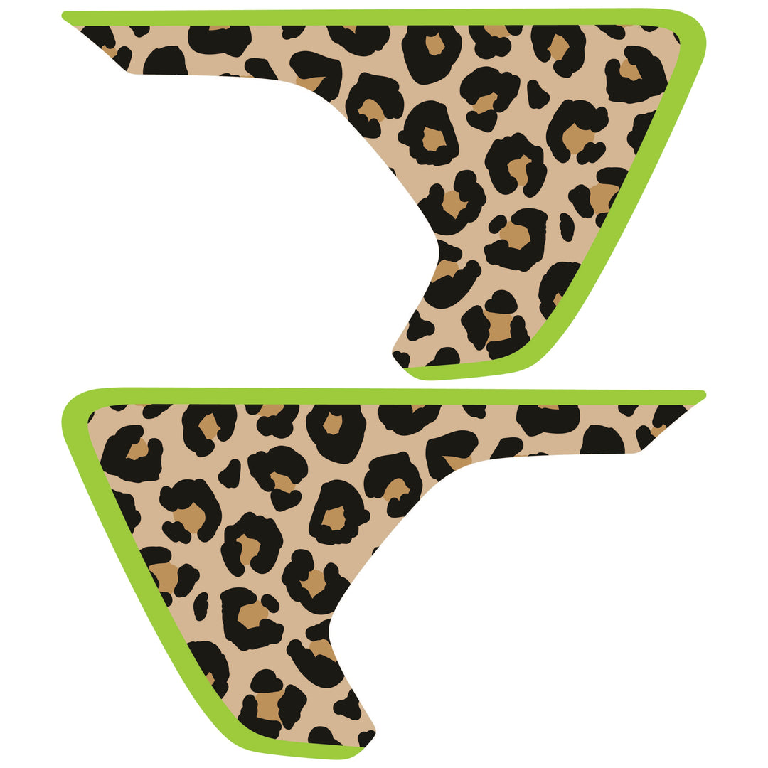 Tan Cheetah Print Fender inserts (Set of 2)