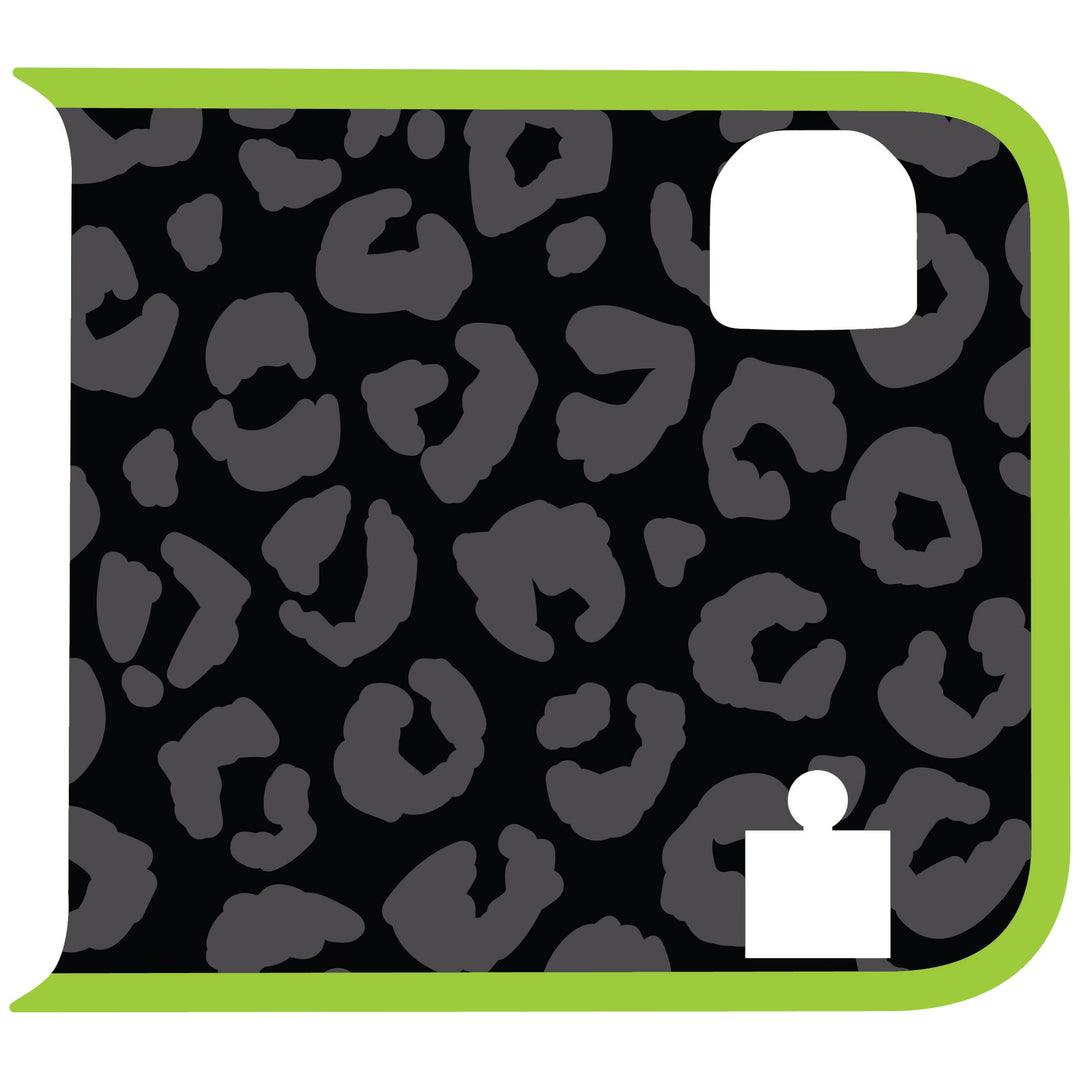 Black Cheetah Wrangler Tailgate Handle Graphic - Colored Outline