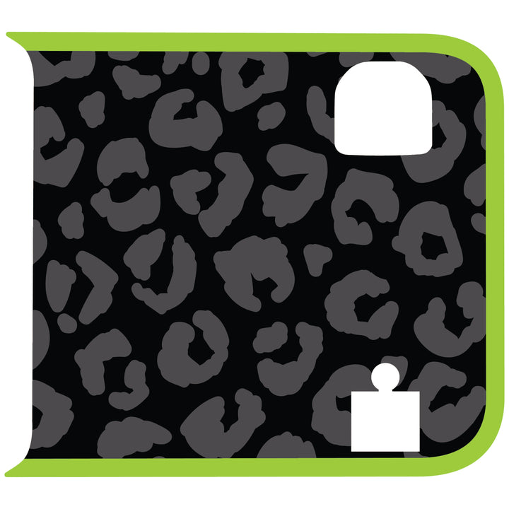 Black Cheetah Wrangler Tailgate Handle Graphic - Colored Outline