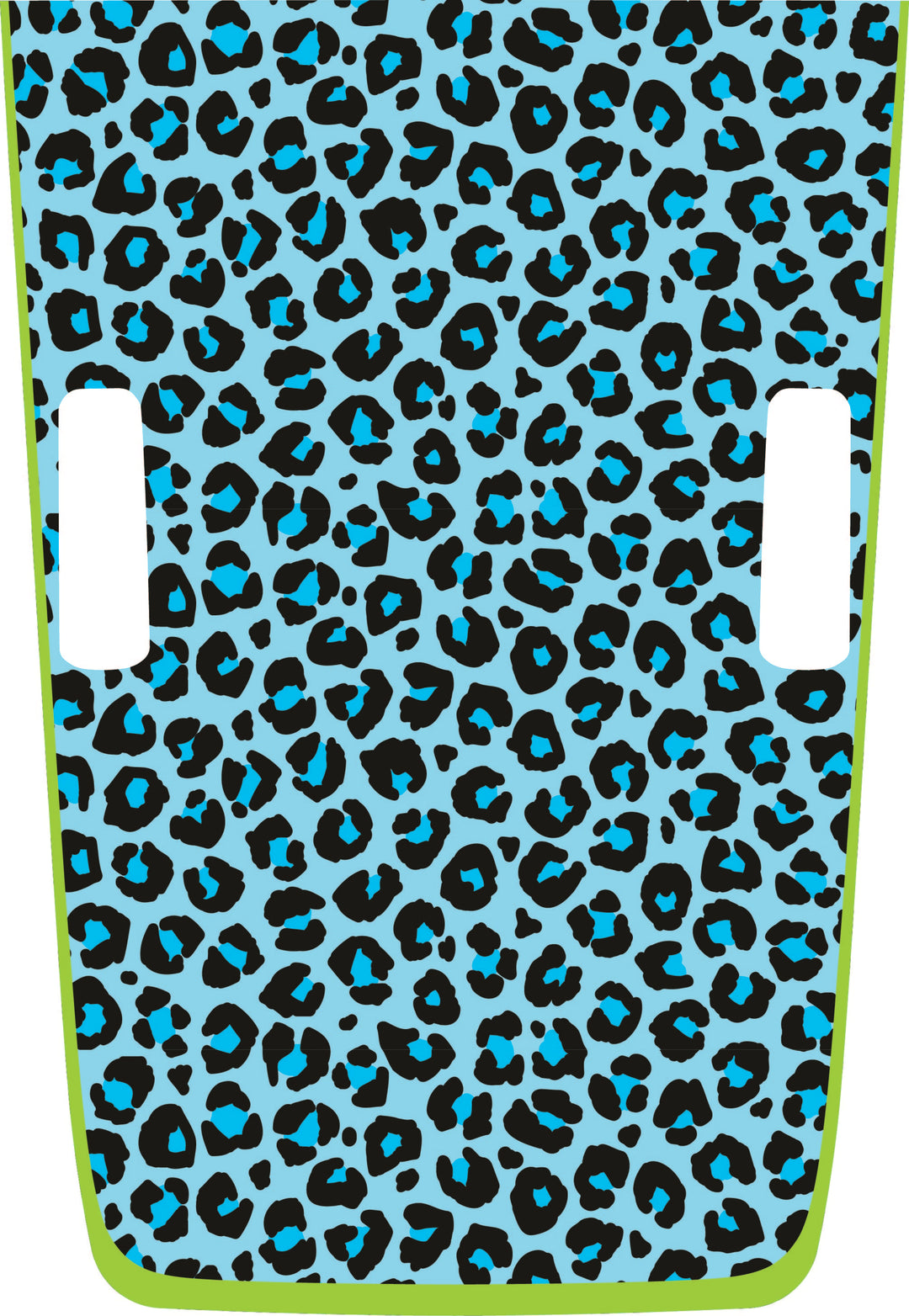 teal Cheetah Hybrid Hood Graphic