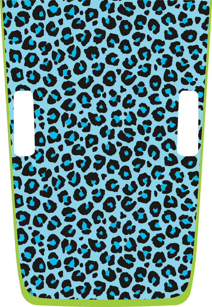 teal Cheetah Hybrid Hood Graphic