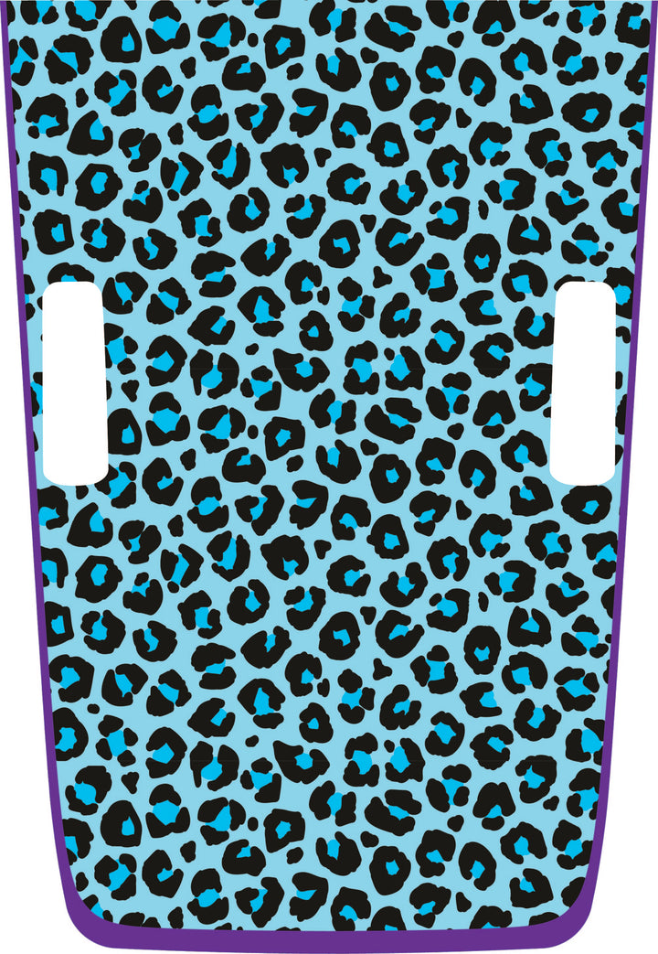 teal Cheetah Hybrid Hood Graphic