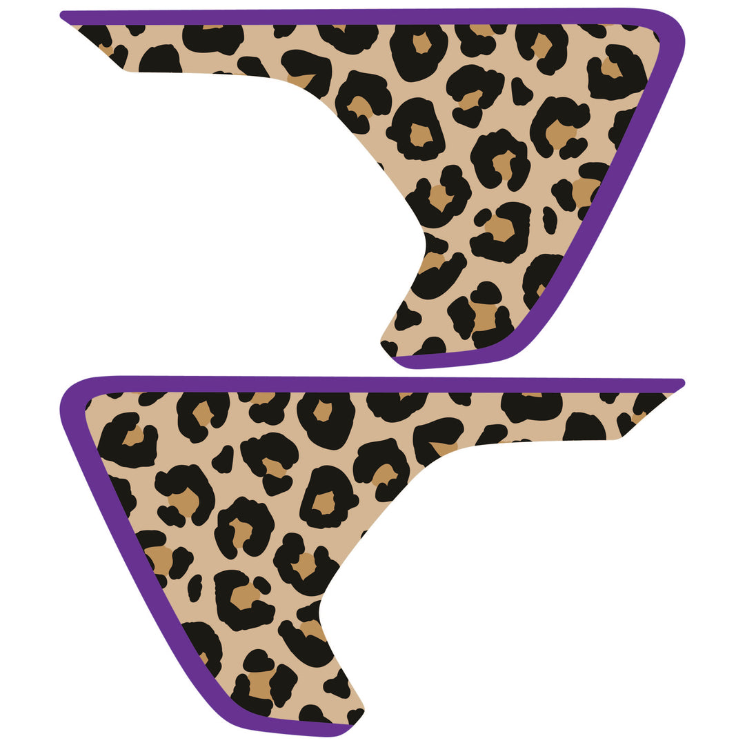 Tan Cheetah Print Fender inserts (Set of 2)