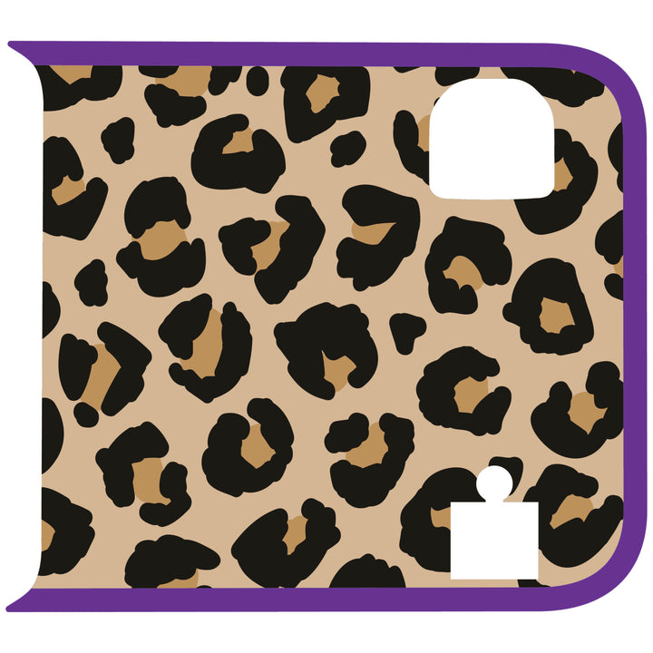 Tan Cheetah Wrangler Tailgate Handle Graphic - Colored Outline