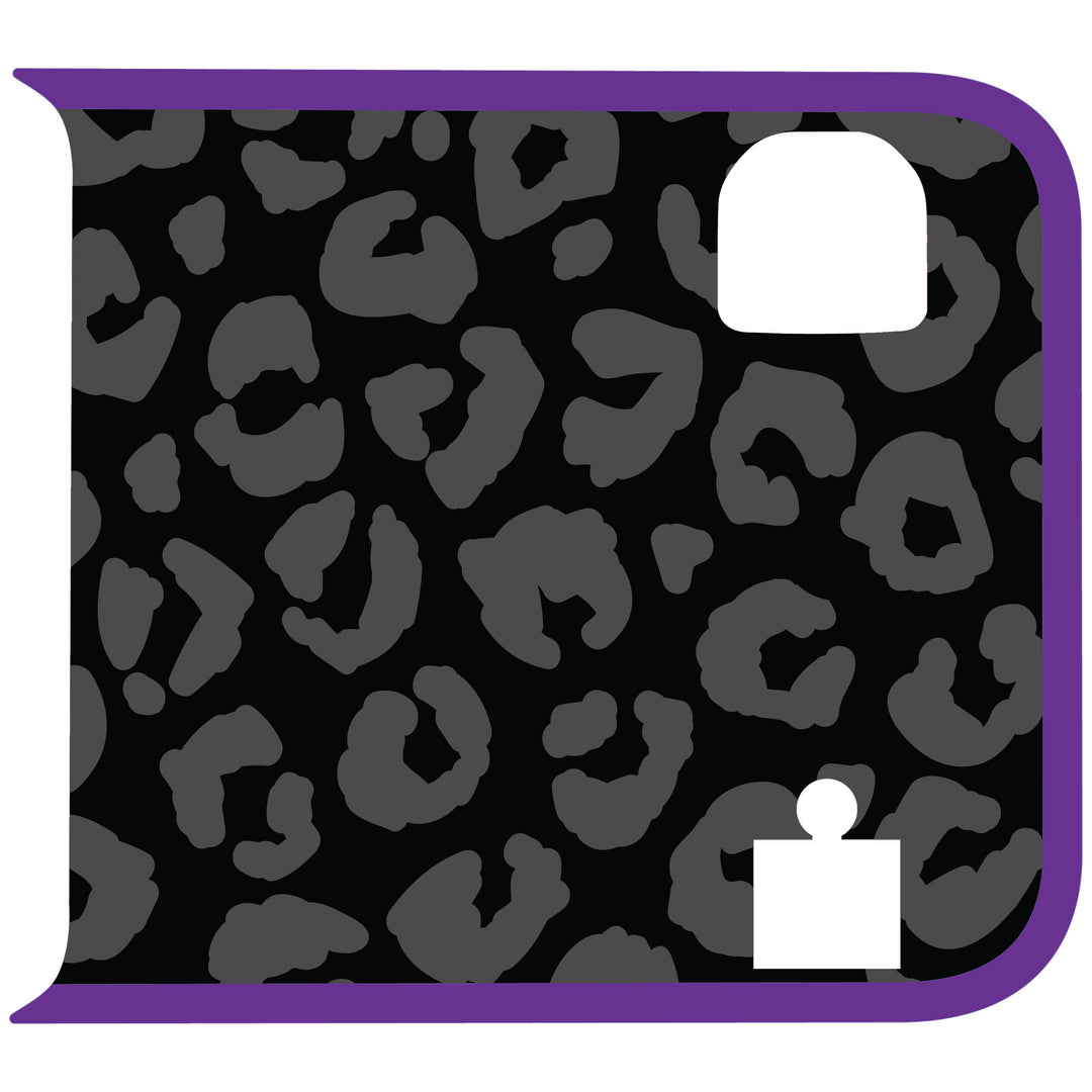 Black Cheetah Wrangler Tailgate Handle Graphic - Colored Outline