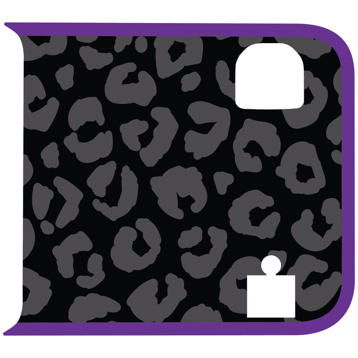 Black Cheetah Wrangler Tailgate Handle Graphic - Colored Outline