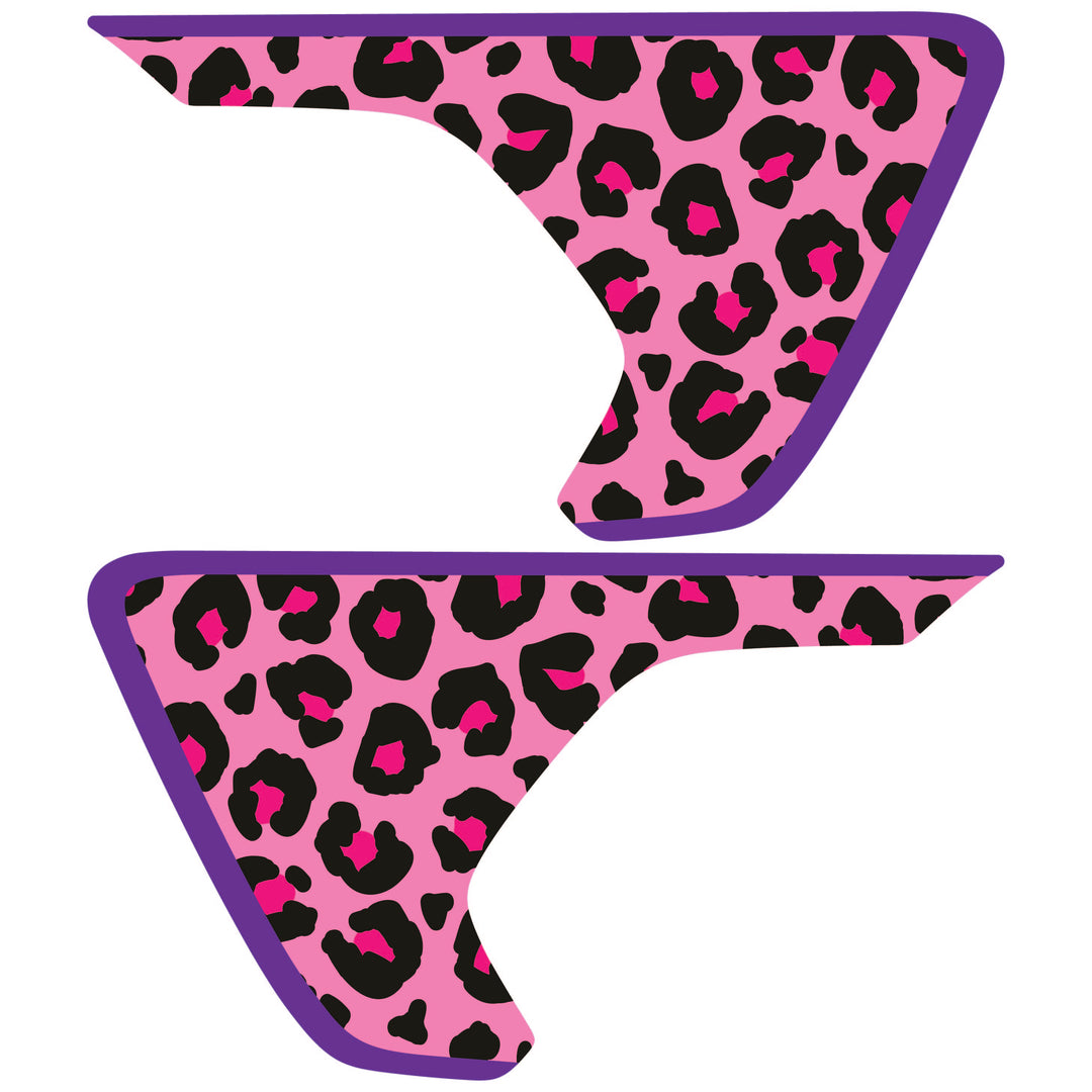 Pink Cheetah Print Fender inserts (Set of 2)