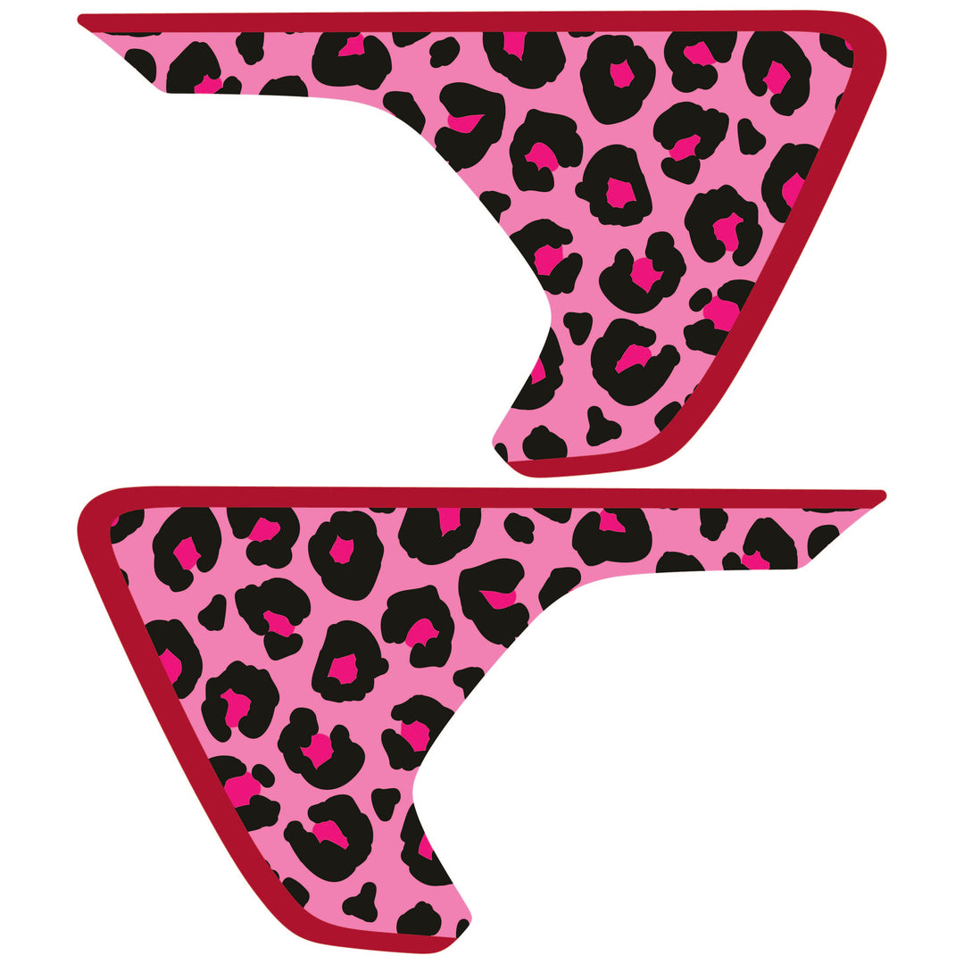 Pink Cheetah Print Fender inserts (Set of 2)