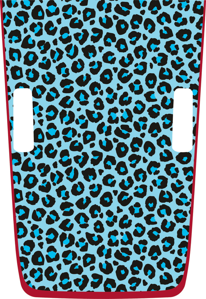 teal Cheetah Hybrid Hood Graphic