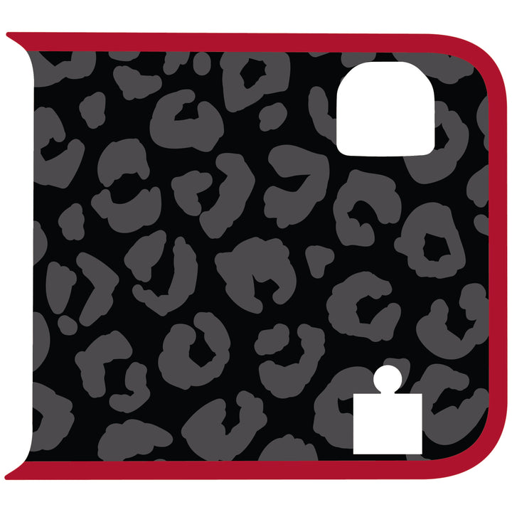 Black Cheetah Wrangler Tailgate Handle Graphic - Colored Outline