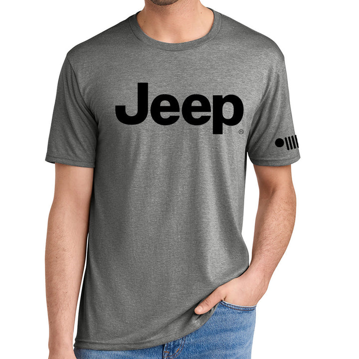 Mens Jeep® Text T-Shirt - Military Green