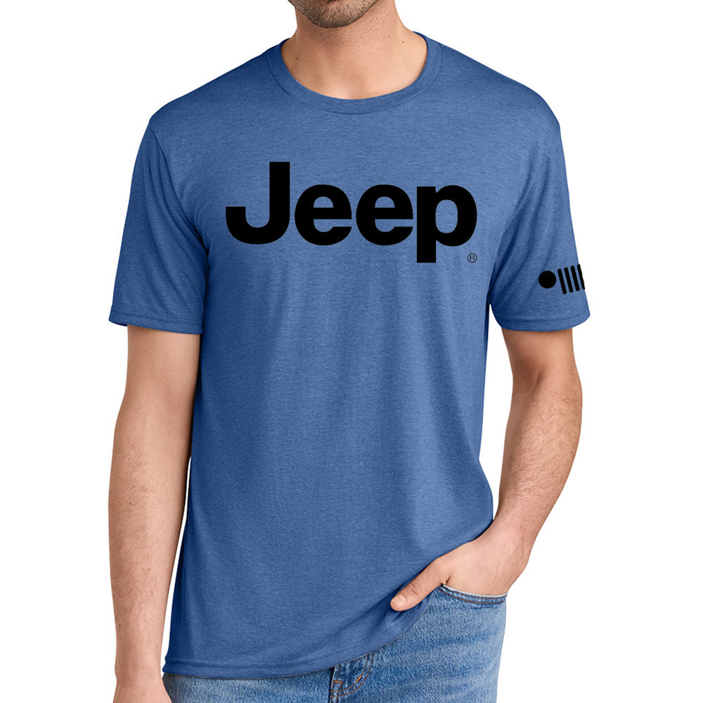 Mens Jeep® Text T-Shirt - Military Green