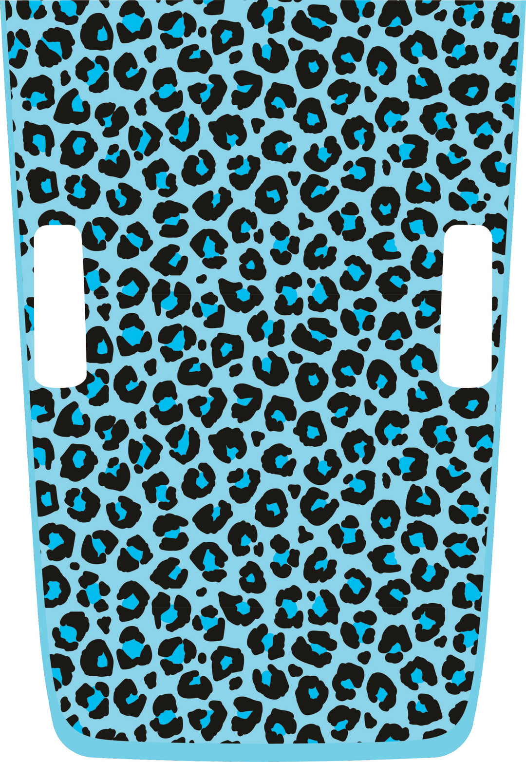 teal Cheetah Hybrid Hood Graphic
