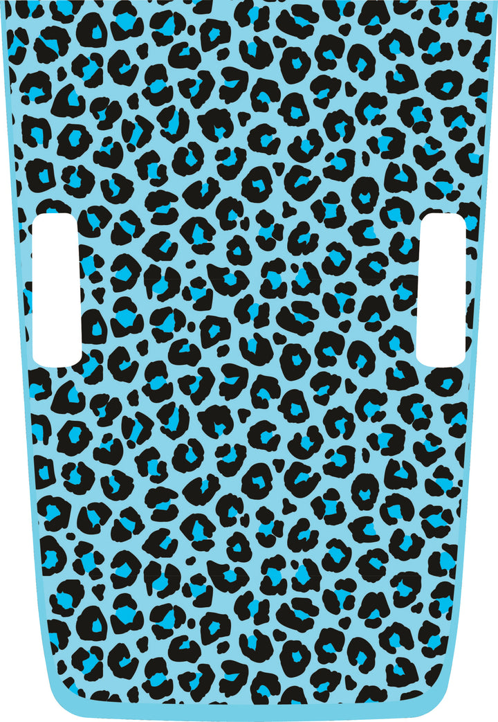 teal Cheetah Hybrid Hood Graphic