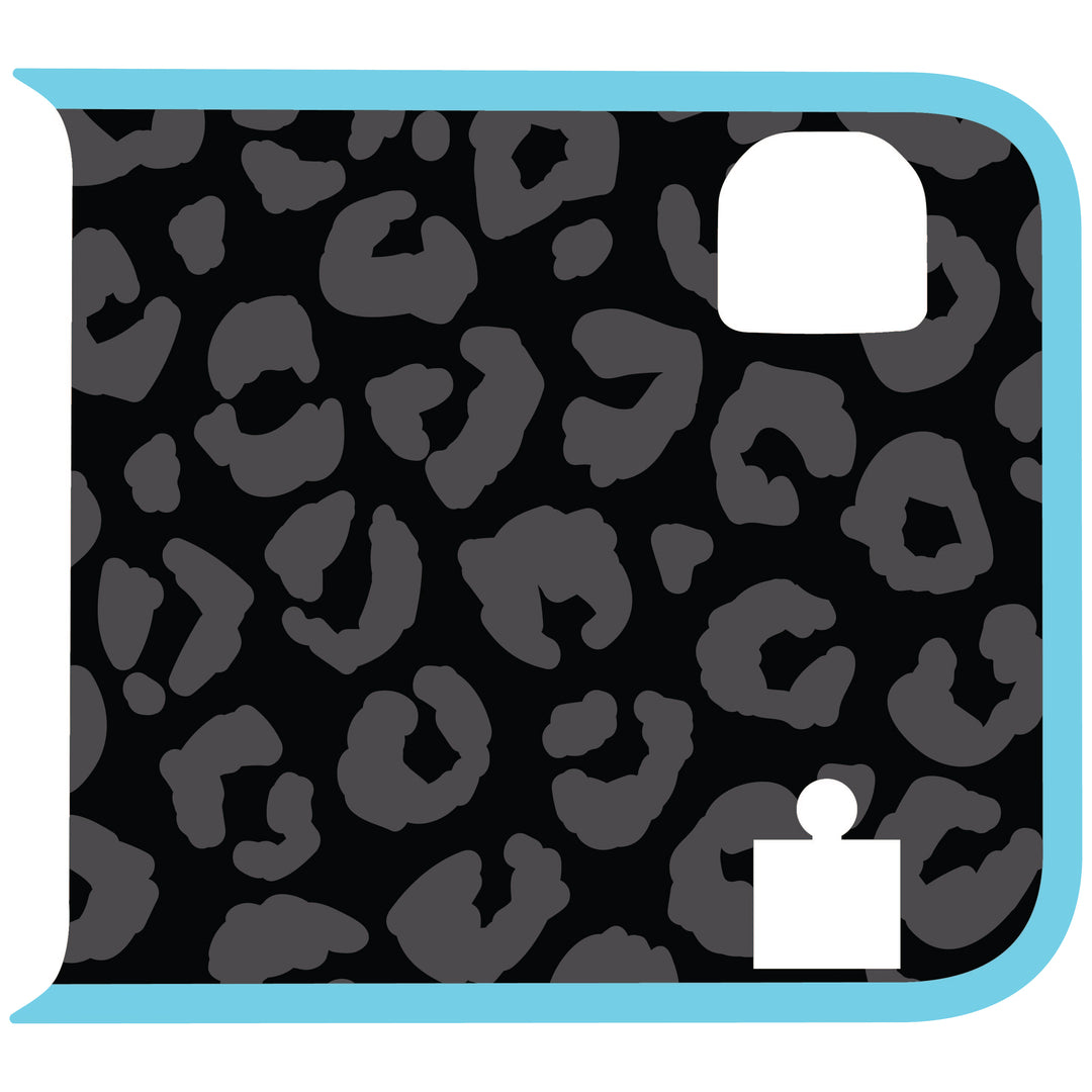 Black Cheetah Wrangler Tailgate Handle Graphic - Colored Outline
