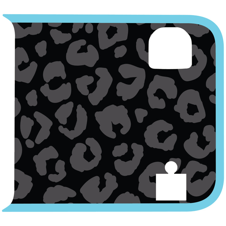 Black Cheetah Wrangler Tailgate Handle Graphic - Colored Outline