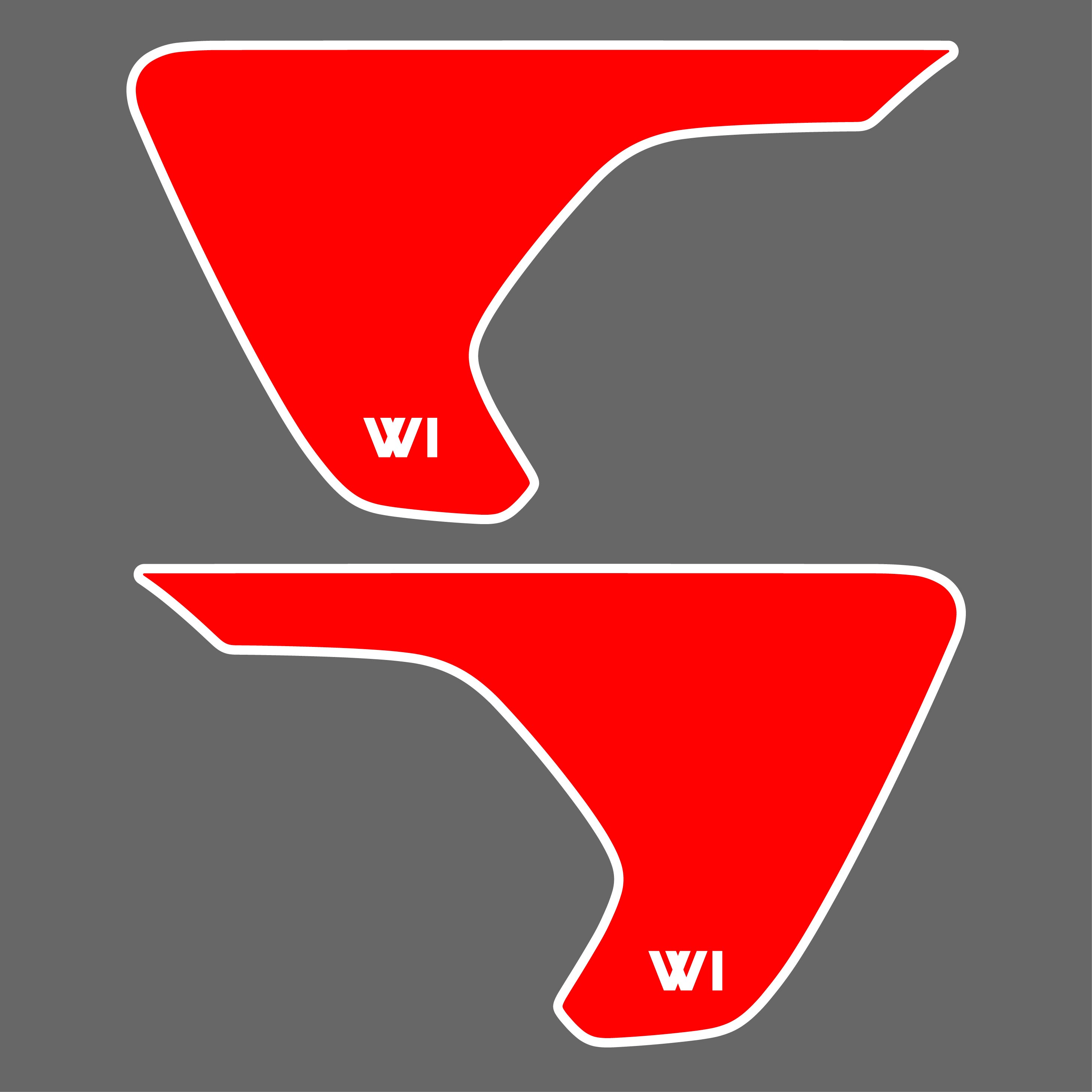 Red Inserts Graphics WI Red Fender Inserts – Jeep Graphic Studio