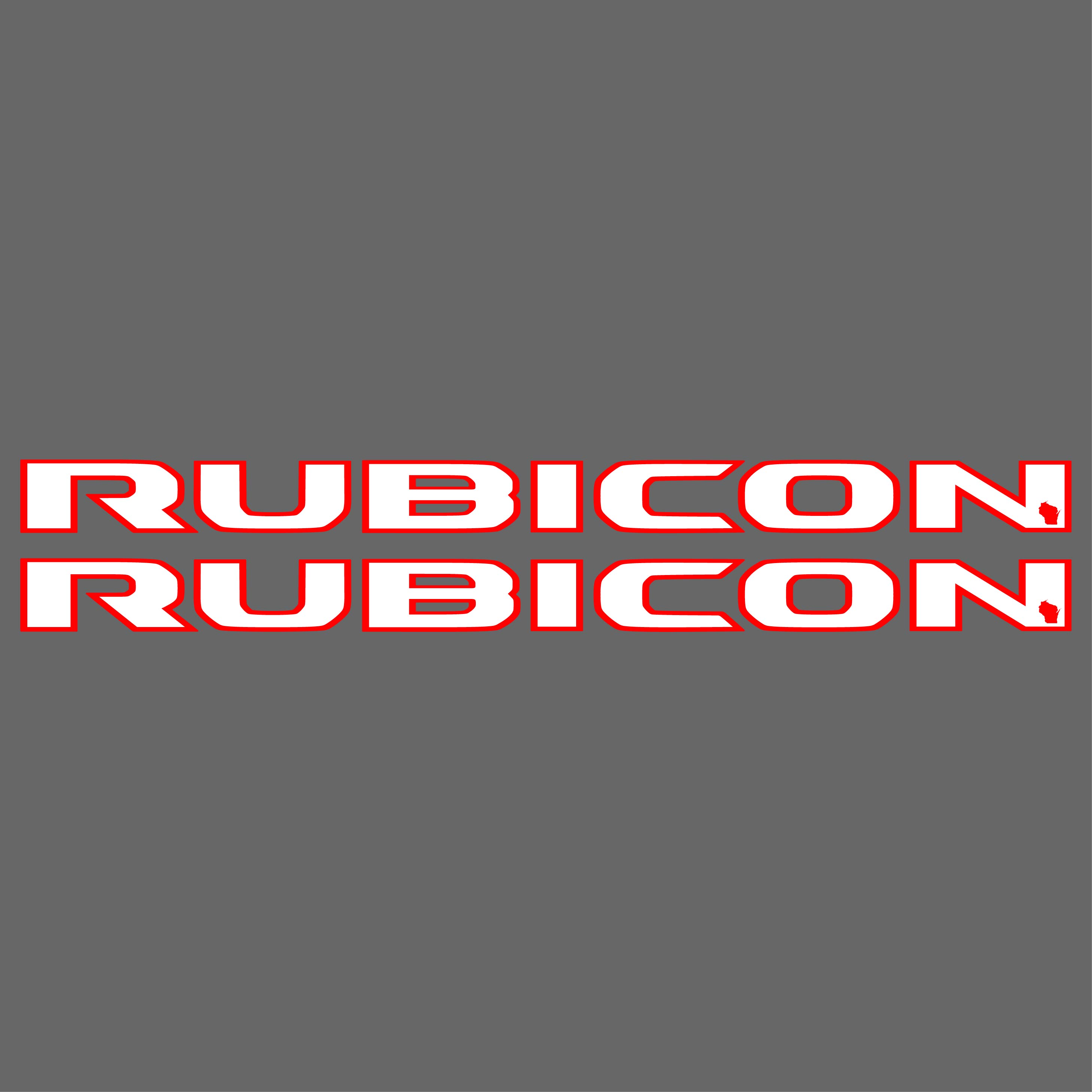 Wisco Red Hood Lettering – Jeep Graphic Studio
