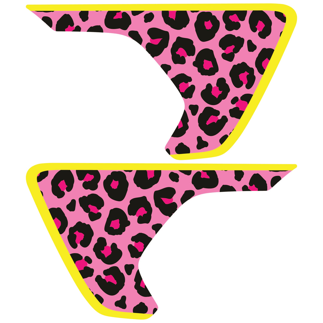 Pink Cheetah Print Fender inserts (Set of 2)