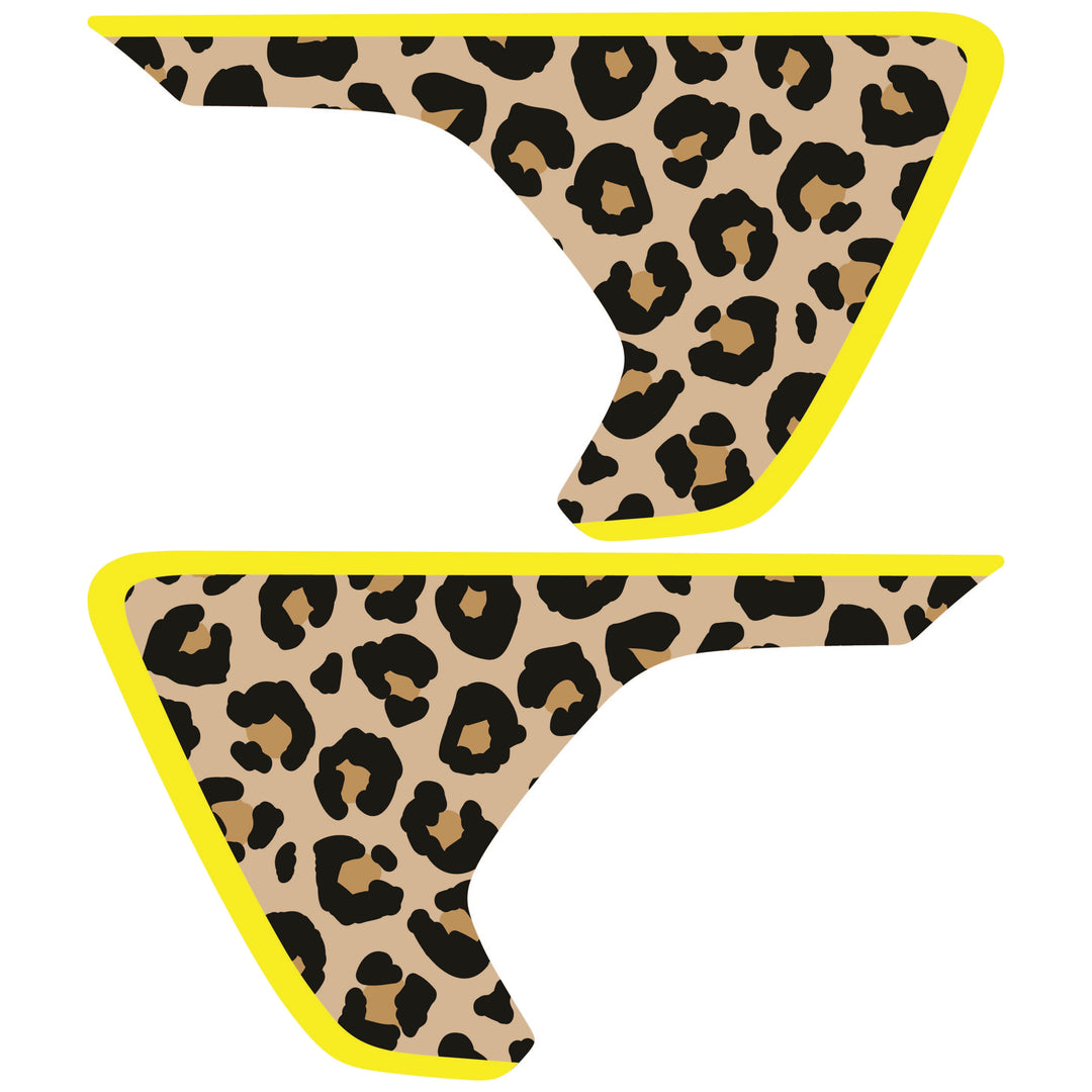 Tan Cheetah Print Fender inserts (Set of 2)