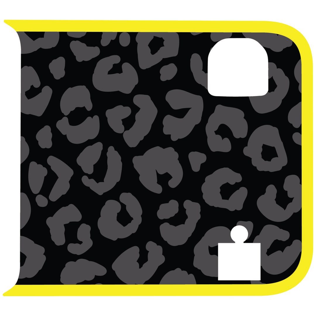 Black Cheetah Wrangler Tailgate Handle Graphic - Colored Outline