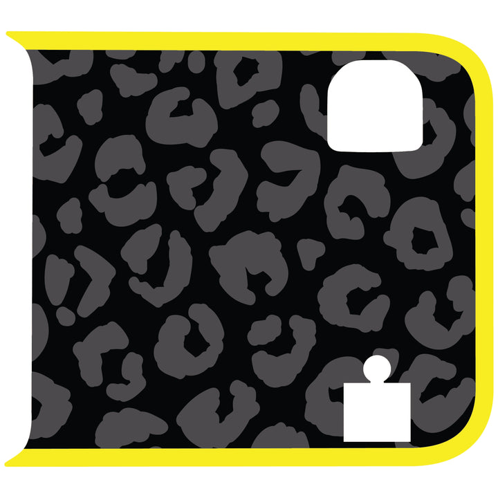 Black Cheetah Wrangler Tailgate Handle Graphic - Colored Outline