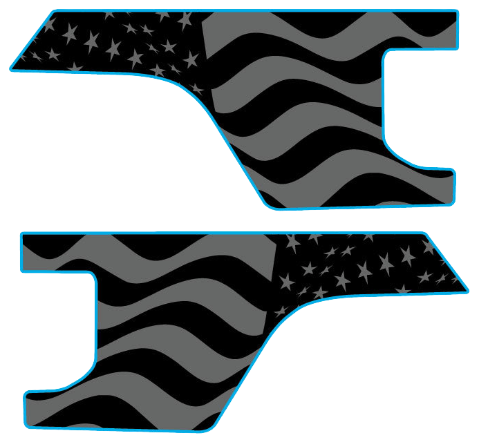 Gladiator Bedside Graphics - Subdued American Flag
