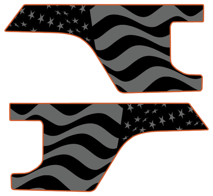 Gladiator Bedside Graphics - Subdued American Flag