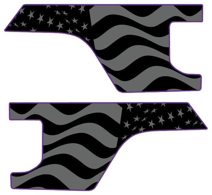 Gladiator Bedside Graphics - Subdued American Flag