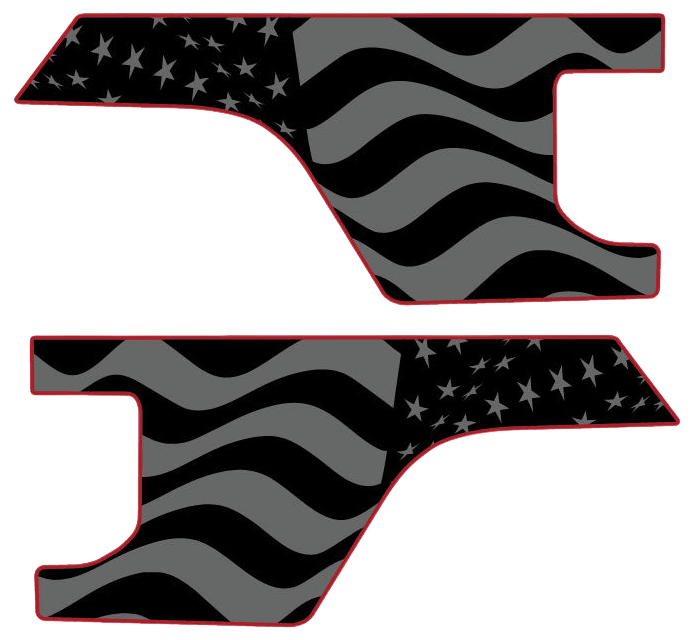 Gladiator Bedside Graphics - Subdued American Flag
