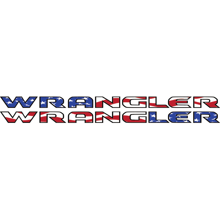 Wrangler Hood Lettering (Set Of 2) - American Flag