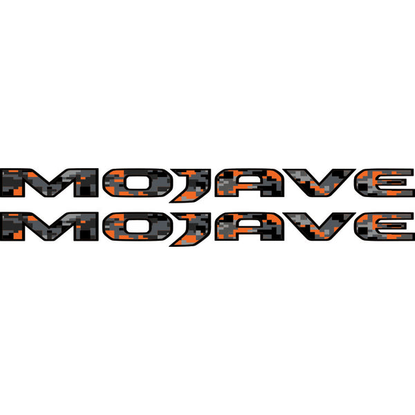 Jeep Mojave Hood Lettering - Fox Orange Digital Camo – Jeep