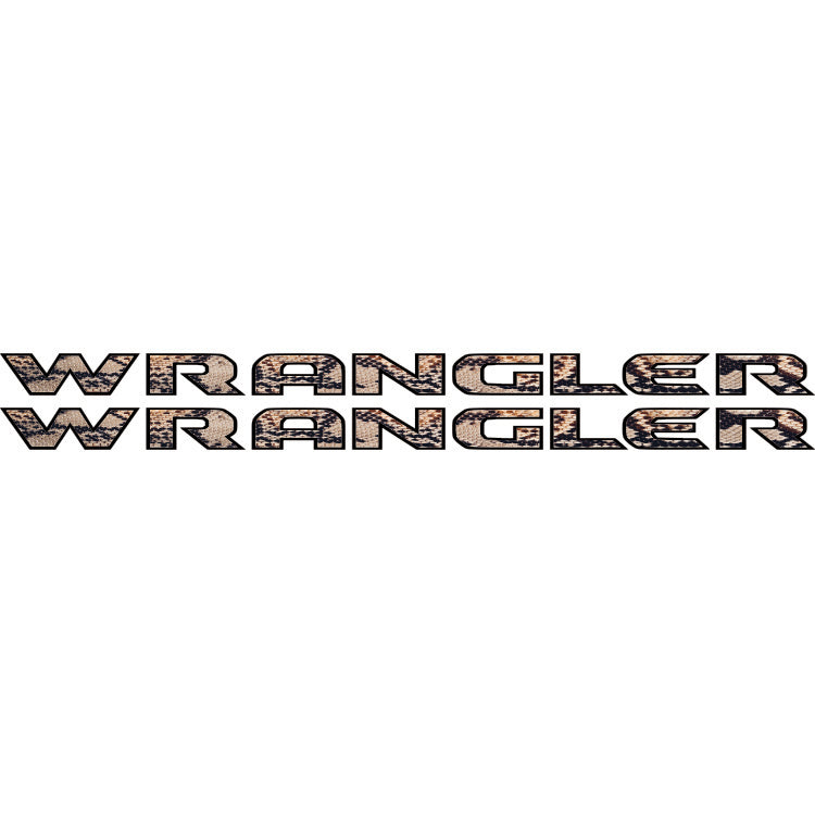 Wrangler Hood Lettering Textured - Snake Skin