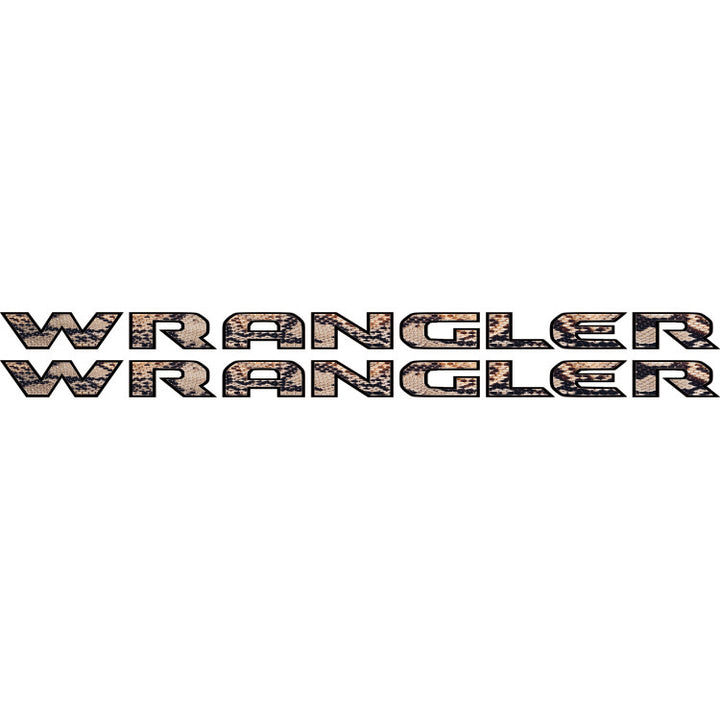 Wrangler Hood Lettering Textured - Snake Skin