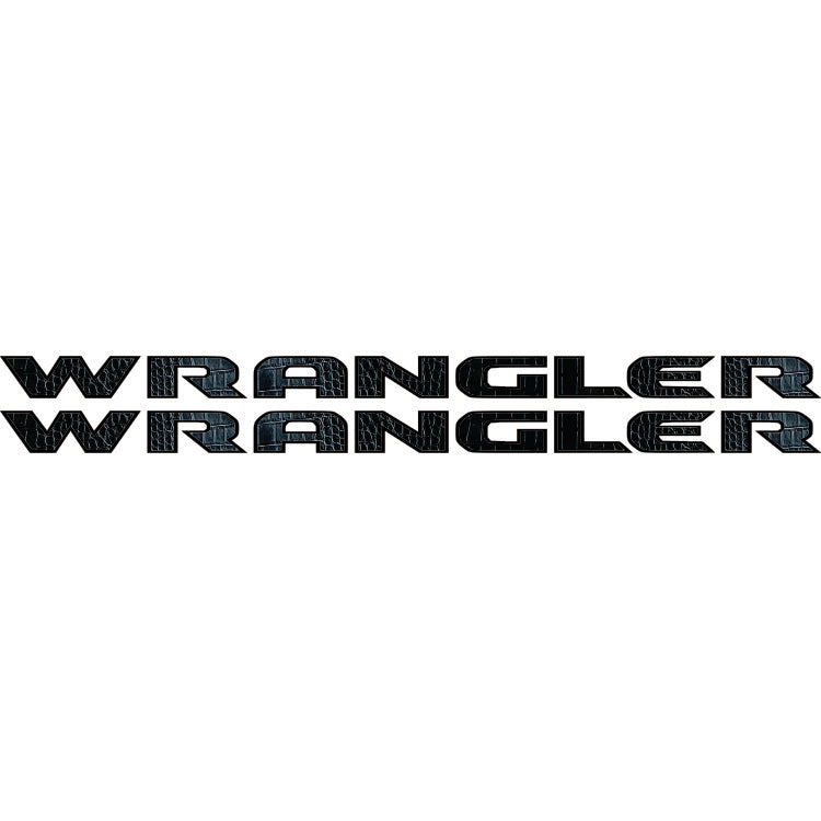 Wrangler Hood Lettering Textured - Alligator