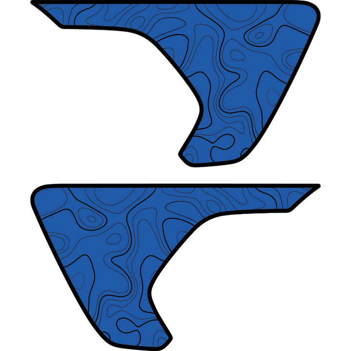 Topography with Black Outline Fender Inserts (Set Of 2)