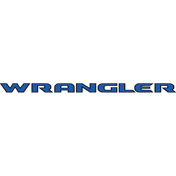 Wrangler Hood Lettering - Colored – Jeep Graphic Studio