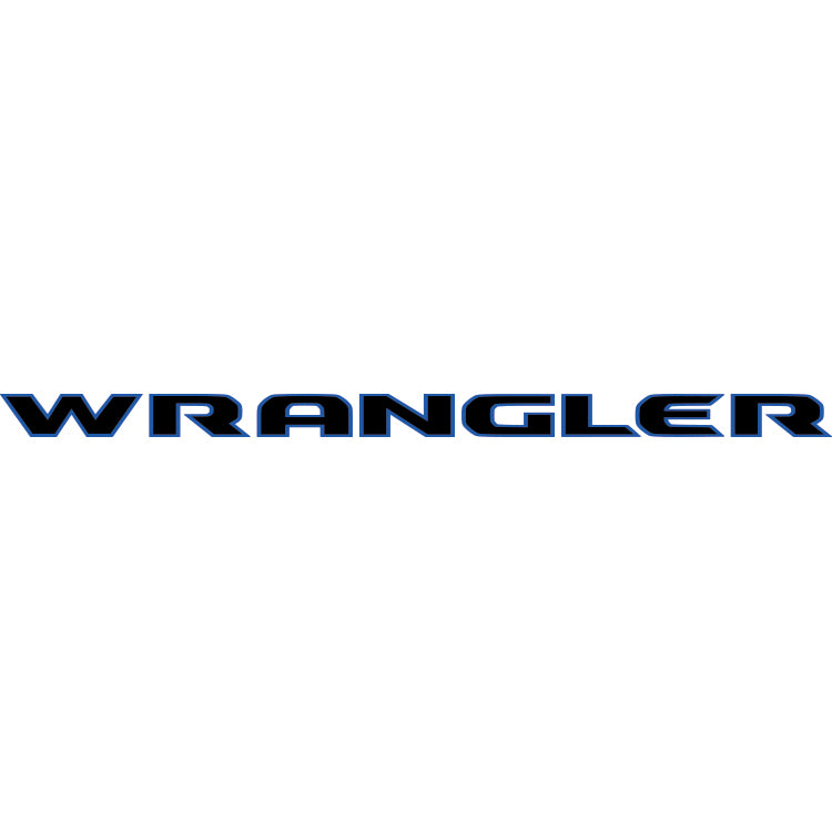 Wrangler Hood Lettering - Colored Outline – Jeep Graphic Studio