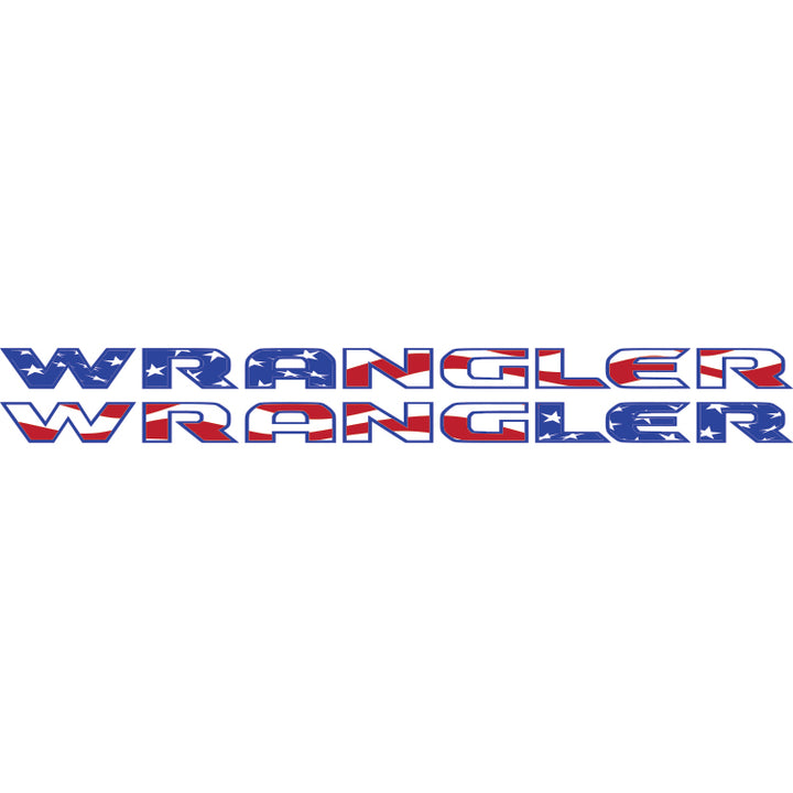 Wrangler Hood Lettering (Set Of 2) - American Flag