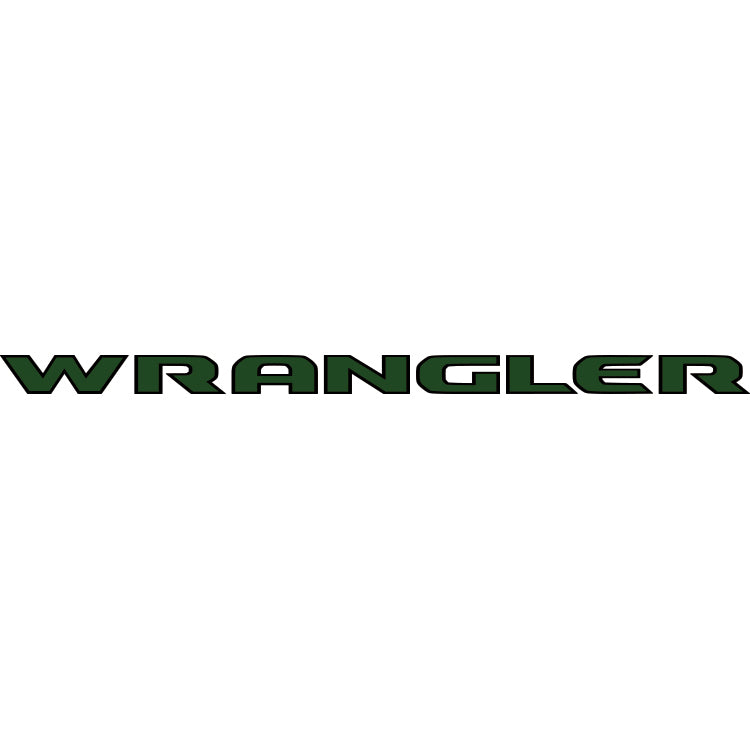 Wrangler Hood Lettering - Colored – Jeep Graphic Studio