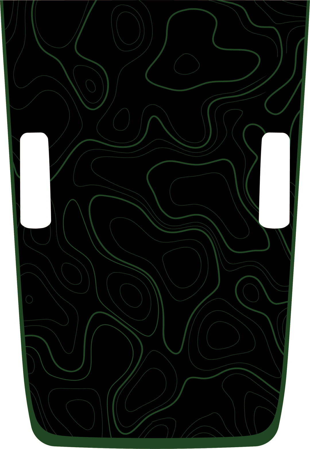Hybrid Hood Graphic - Topography with Colored Outline