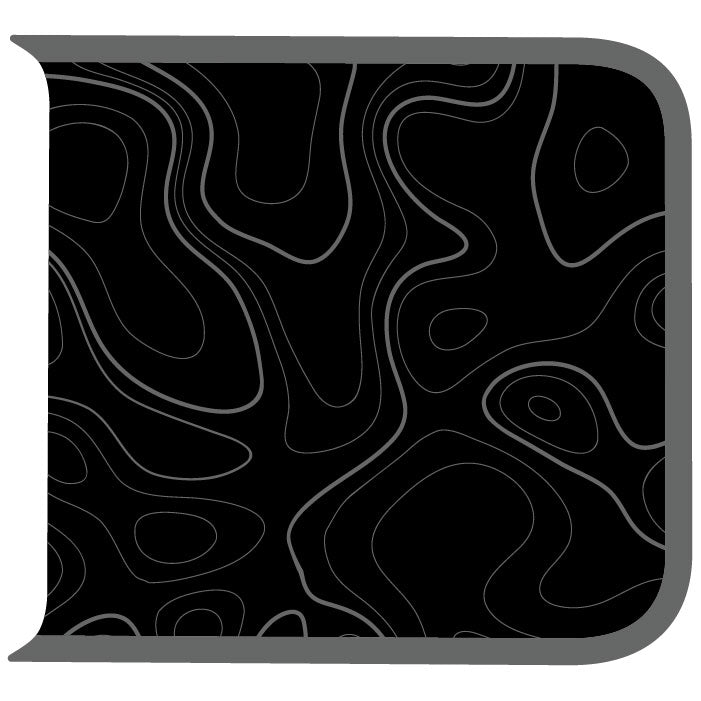 Wrangler Tailgate Handle Graphic - Topography with Colored Outline