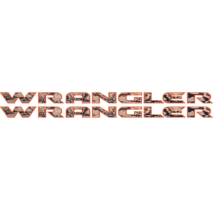 Wrangler Hood Lettering Textured - Snake Skin