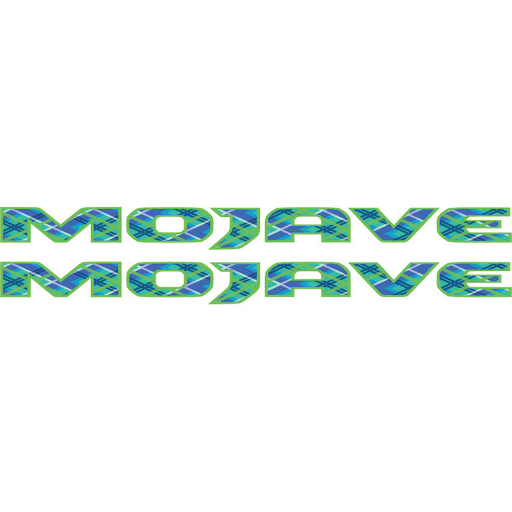 Mojave Hood Lettering Green and Blue Plaid