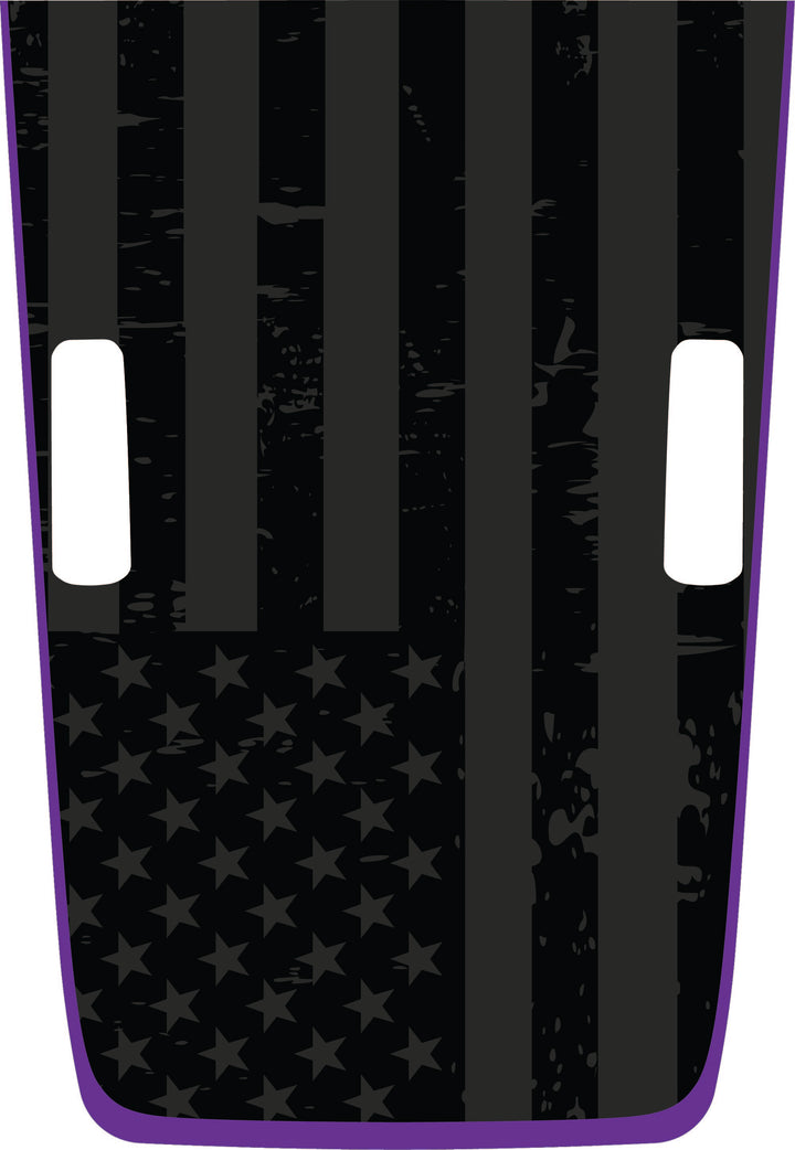 Hybrid Hood Graphic - Subdued Tattered American Flag