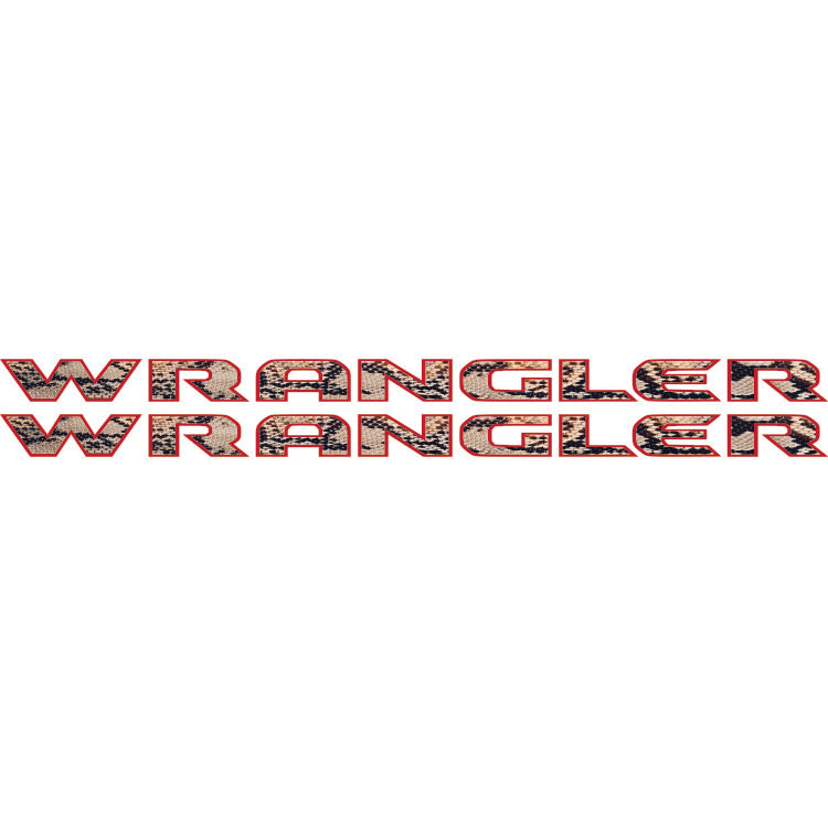 Wrangler Hood Lettering Textured - Snake Skin
