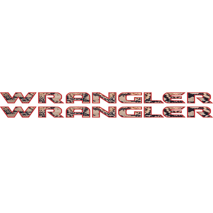 Wrangler Hood Lettering Textured - Snake Skin