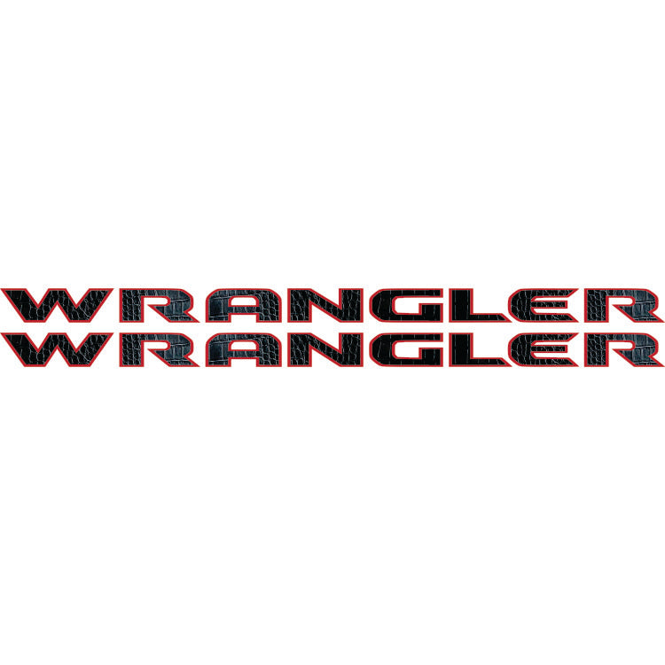 Wrangler Hood Lettering Textured - Alligator