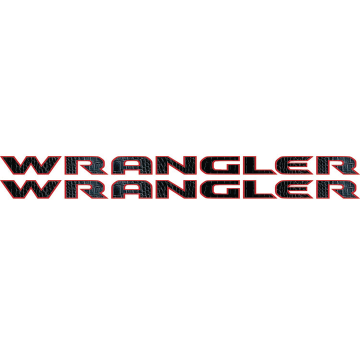 Wrangler Hood Lettering Textured - Alligator
